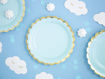 Picture of PAPER PLATES BABY BLUE 18CM - 6 PACK